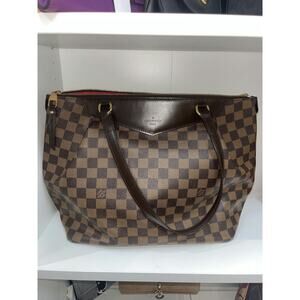 Louis Vuitton Damier Ebene Canvas Iena MM Tote Bag